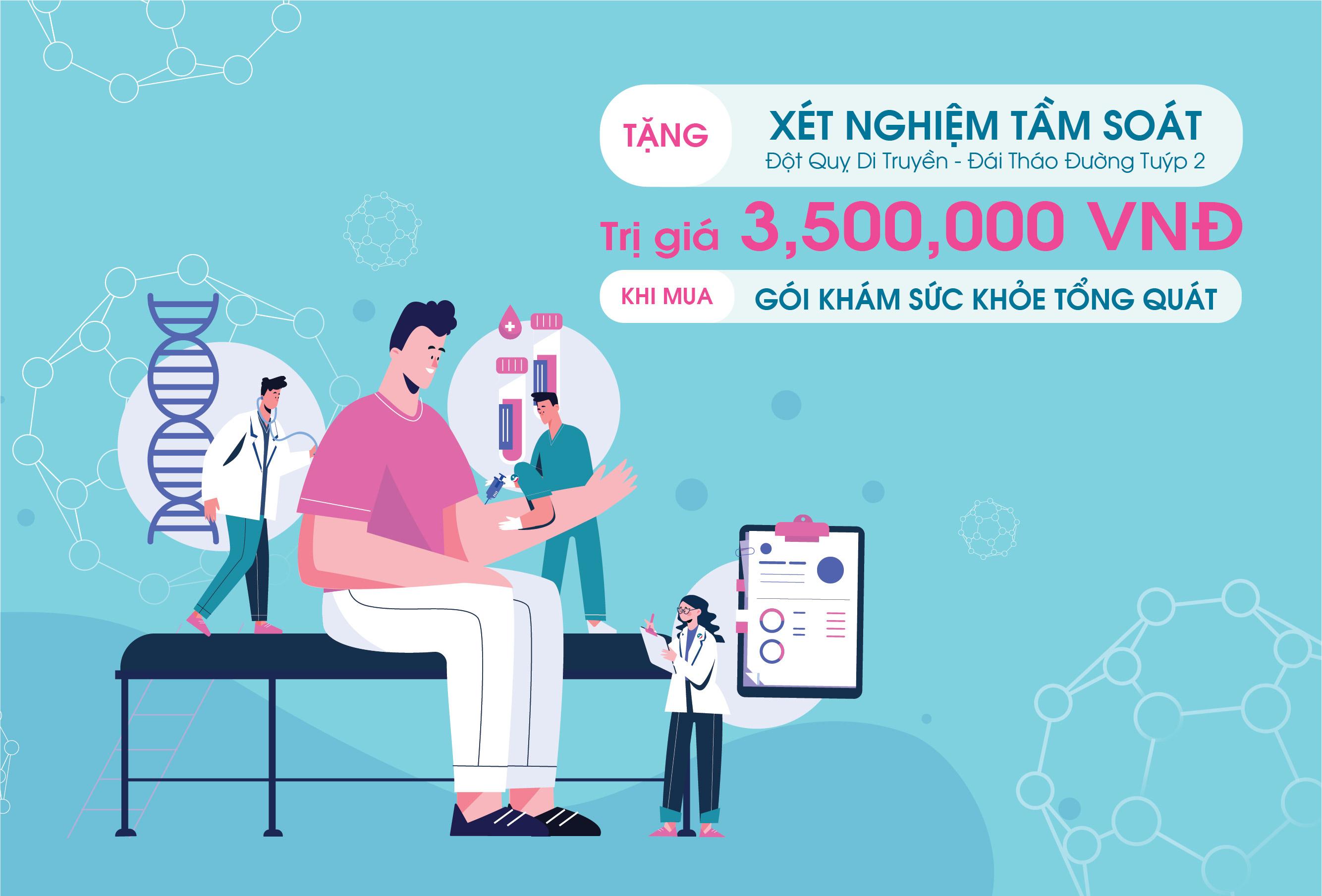TẶNG GÓI XÉT NGHIỆM GEN TRỊ GIÁ 3,500,000 VNĐ KHI MUA GÓI KHÁM SỨC KHỎE TỔNG QUÁT TẠI BỆNH VIỆN QUỐC TẾ MỸ (AIH)