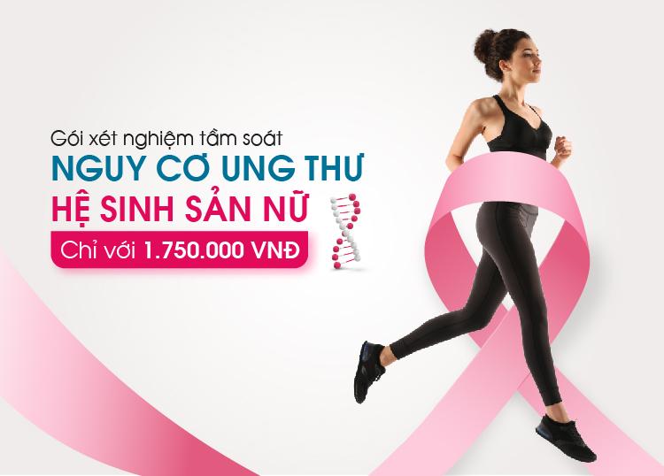 ƯU ĐÃI 50% GÓI XÉT NGHIỆM TẦM SOÁT NGUY CƠ UNG THƯ HỆ SINH SẢN NỮ