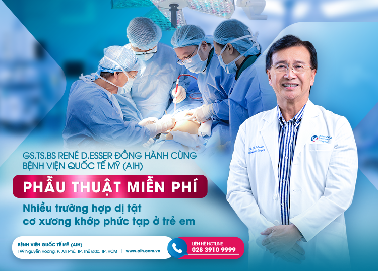 Prof. MD. Dr. RENÉ D. ESSER TOGETHER WITH THE AMERICAN INTERNATIONAL HOSPITAL (AIH) IN PROVIDING FREE SURGERY FOR MANY CASES OF COMPLEX MUSCULOSKELETAL MALFORMATIONS IN CHILDREN