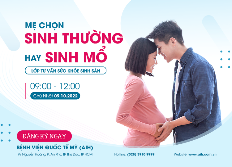 LỚP TƯ VẤN SỨC KHỎE SINH SẢN AIH 09/10 - MẸ CHỌN SINH THƯỜNG HAY SINH MỔ? ​