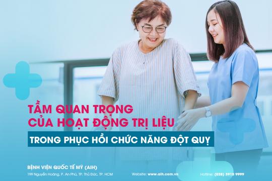 TẦM QUAN TRỌNG CỦA HOẠT ĐỘNG TRỊ LIỆU TRONG PHỤC HỒI CHỨC NĂNG ĐỘT QUỴ