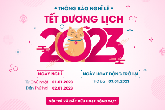 THÔNG BÁO NGHỈ TẾT DƯƠNG LỊCH 2023