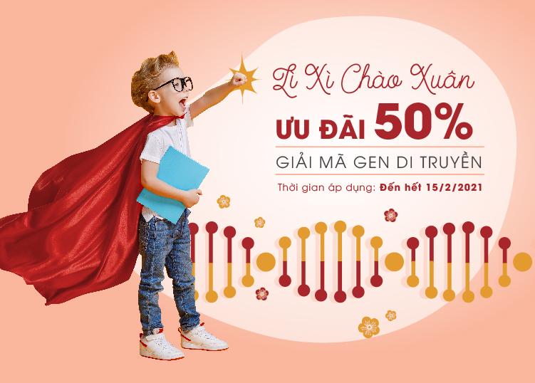 LÌ XÌ ĐẾN 1,500,000 VNĐ CHO BÉ KHI MUA DỊCH VỤ GIẢI MÃ GEN DI TRUYỀN TẠI BỆNH VIỆN QUỐC TẾ MỸ AIH