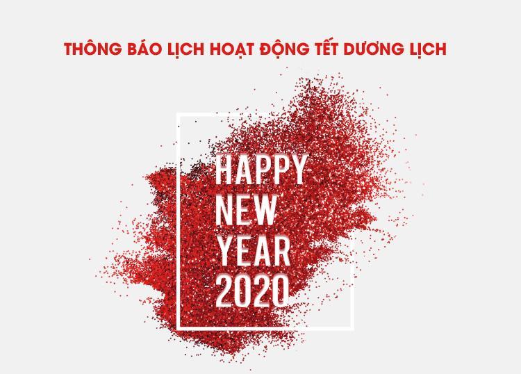 HAPPY NEW YEAR 2020 | HOLIDAY SCHEDULE ANNOUNCEMENT