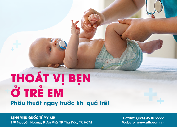 THOÁT VỊ BẸN Ở TRẺ EM: KHI NÀO CẦN PHẢI PHẪU THUẬT?