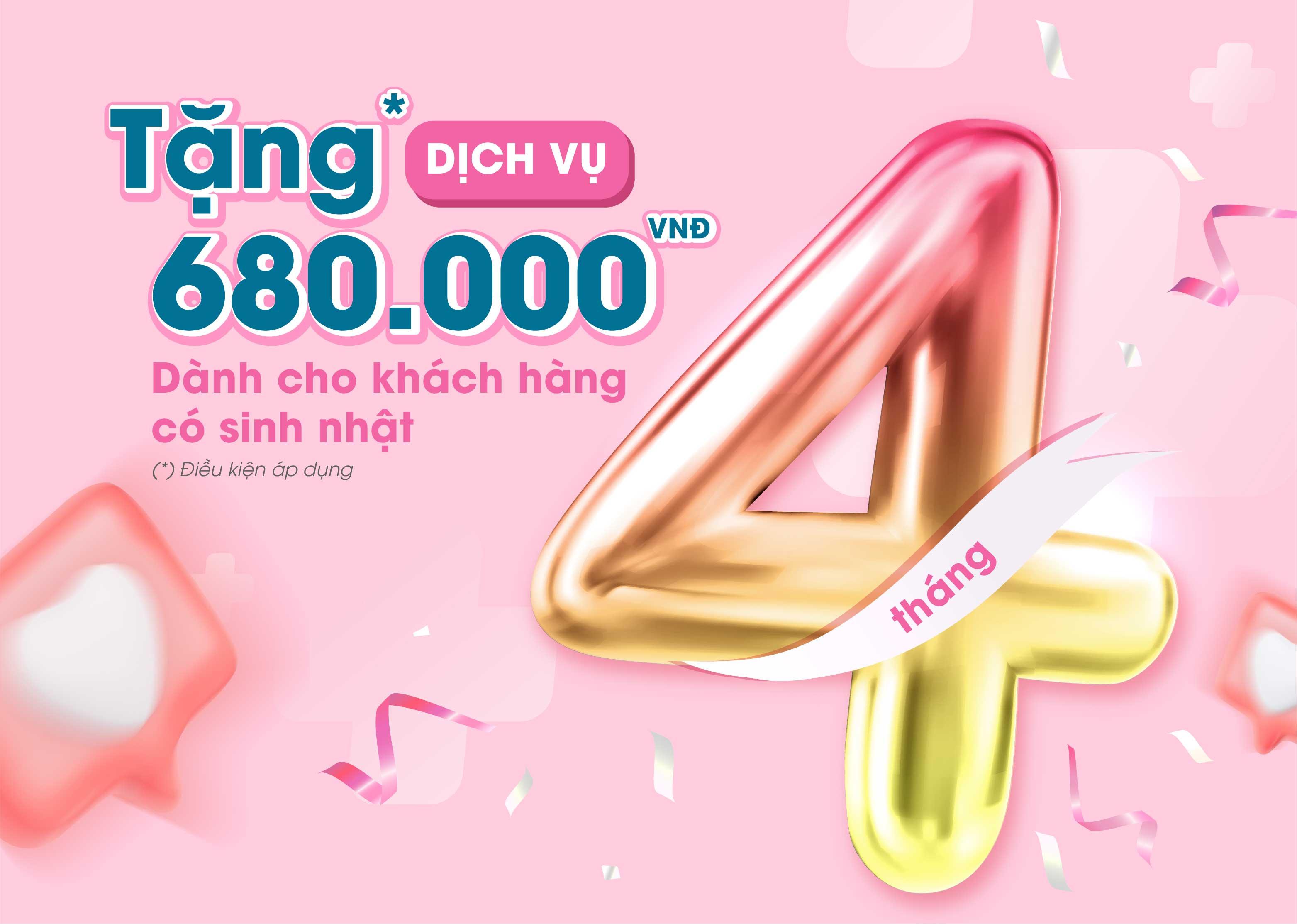 ƯU ĐÃI DÀNH CHO KHÁCH HÀNG CÓ SINH NHẬT TRONG THÁNG 4