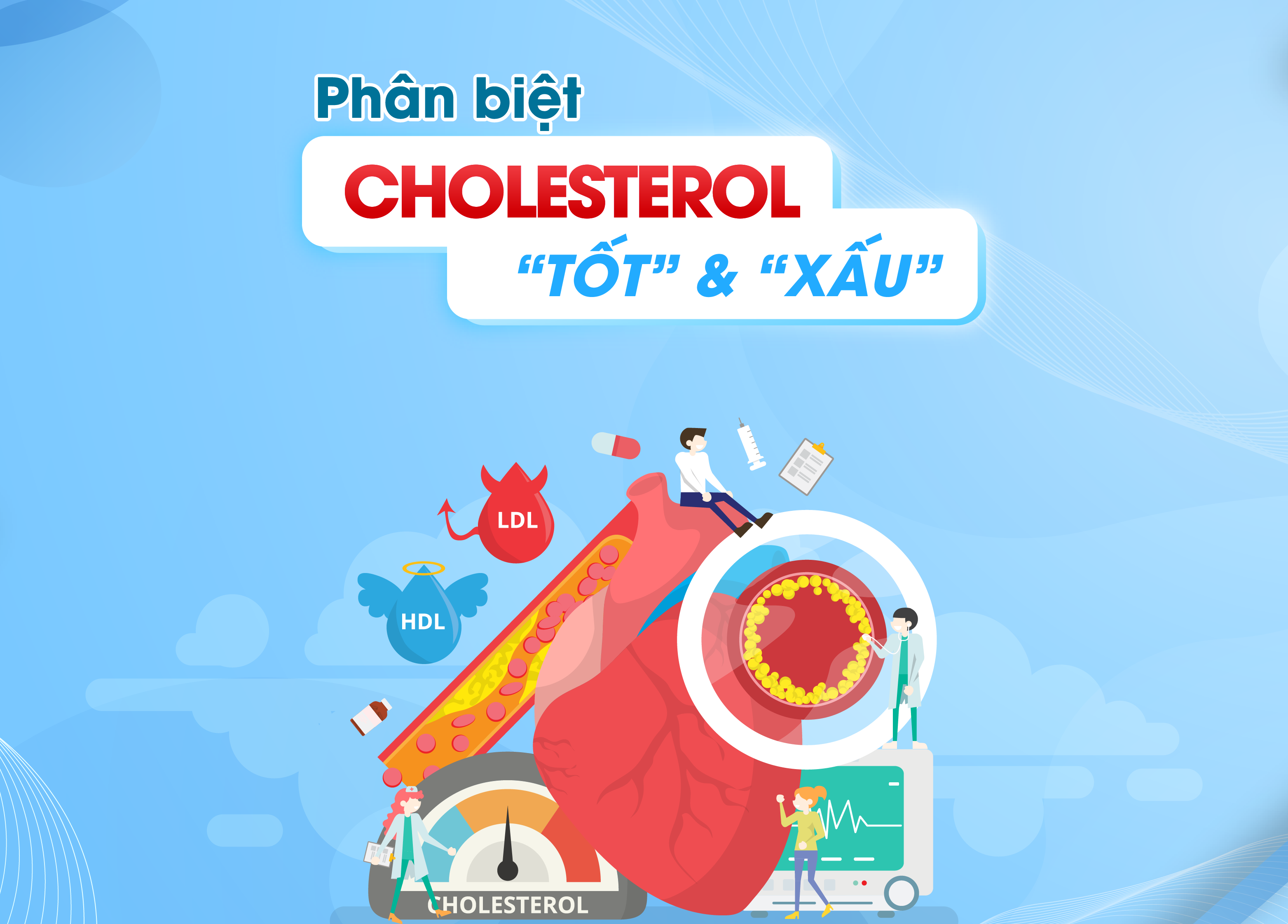 PHÂN BIỆT CHOLESTEROL “TỐT” VÀ “XẤU”