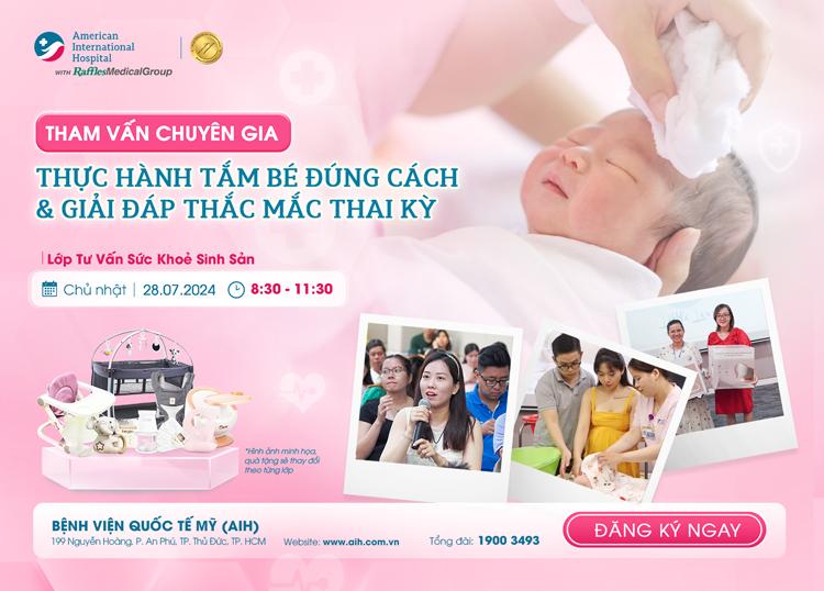 THỰC HÀNH TẮM BÉ & HỎI ĐÁP CÁC VẤN ĐỀ TRONG THAI KỲ