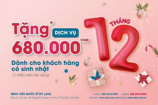 ƯU ĐÃI DÀNH CHO KHÁCH HÀNG CÓ SINH NHẬT TRONG THÁNG 12