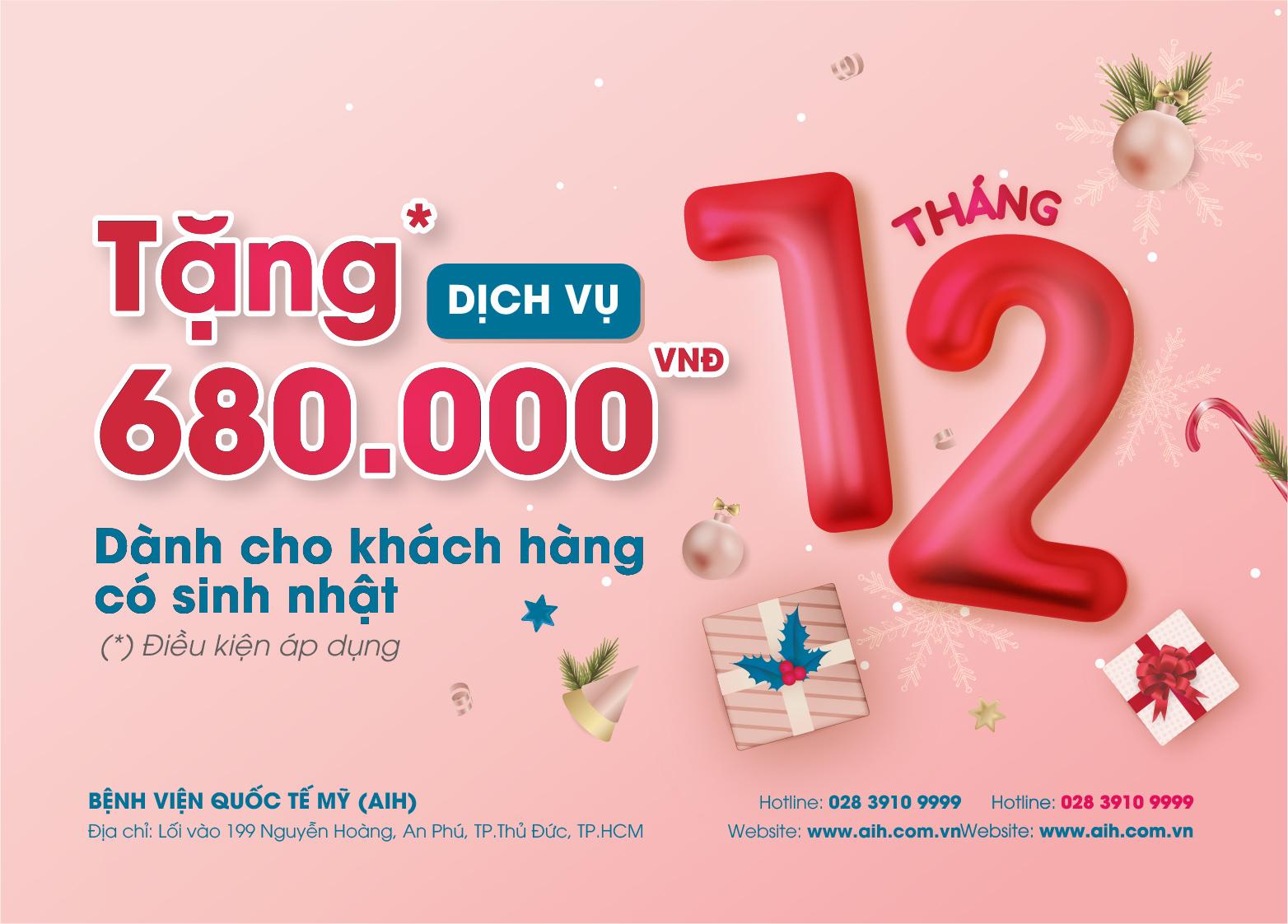 ƯU ĐÃI DÀNH CHO KHÁCH HÀNG CÓ SINH NHẬT TRONG THÁNG 12