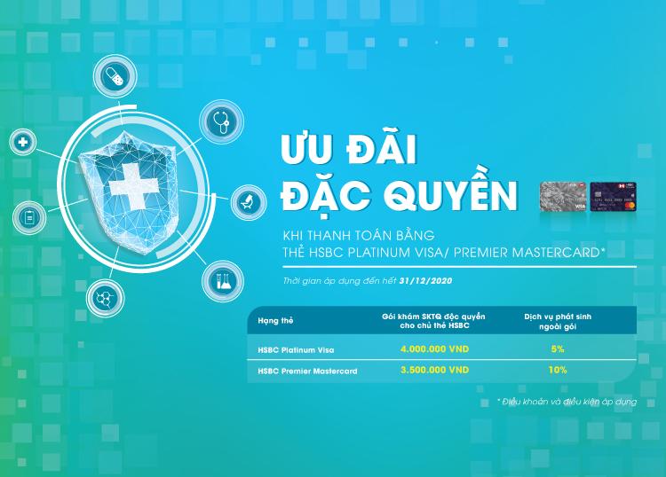 ƯU ĐÃI ĐẶC BIỆT DÀNH CHO CHỦ THẺ HSBC LÊN ĐẾN 6.170.000 VNĐ*