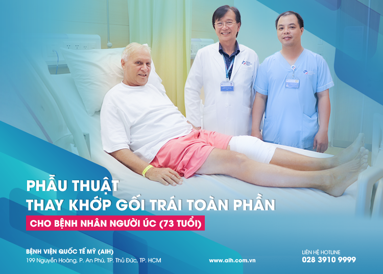 HAVING CANCELED THE TREATMENT IN AUSTRALIA, A 73-YEAR-OLD PATIENT OPTED FOR TOTAL LEFT KNEE REPLACEMENT AT AIH