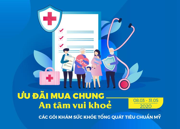 ƯU ĐÃI ĐẾN 10% CÁC GÓI KHÁM SỨC KHỎE TỔNG QUÁT TIÊU CHUẨN MỸ