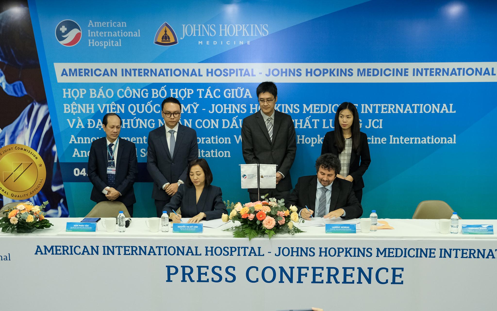 BỆNH VIỆN QUỐC TẾ MỸ (AIH) TIẾP TỤC KÝ KẾT HỢP TÁC CÙNG JOHNS HOPKINS MEDICINE INTERNATIONAL