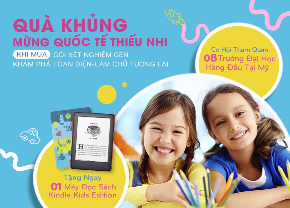 [MỪNG QUỐC TẾ THIẾU NHI] NHẬN NGAY QUÀ KHỦNG KHI MUA GÓI XÉT NGHIỆM GEN KHÁM PHÁ TOÀN DIỆN – LÀM CHỦ TƯƠNG LAI
