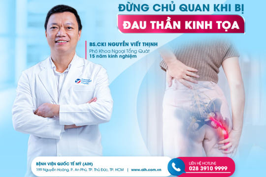 ĐỪNG CHỦ QUAN KHI BỊ ĐAU THẦN KINH TỌA
