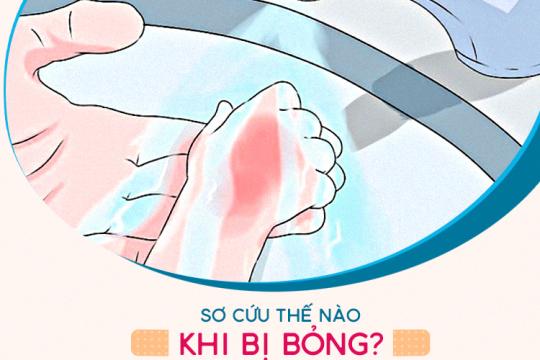 INITIAL FIRST AID TREATMENT FOR BURNS?